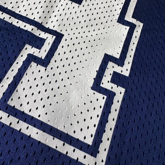 NFL Dallas Cowboys Dak Prescott #4 Jersey Men's Large Blue Mesh V-Neck Pullover - Picture 10 of 10